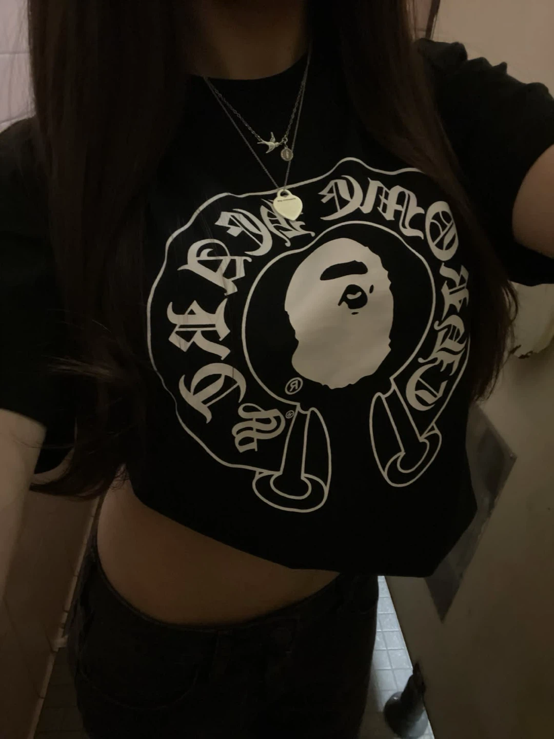 Chrome x bape tee