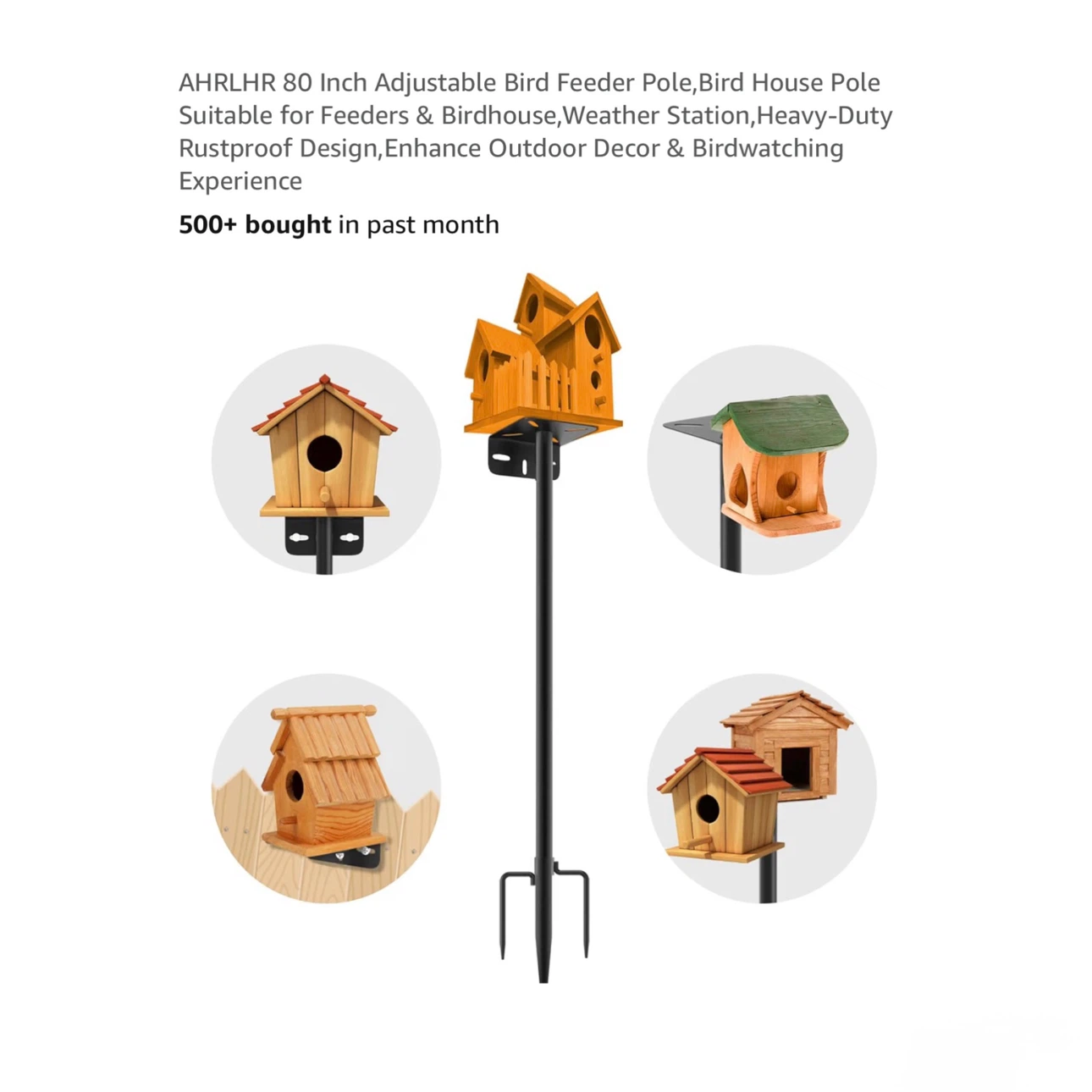 Brand new 80 Inch Adjustable Bird Feeder Pole