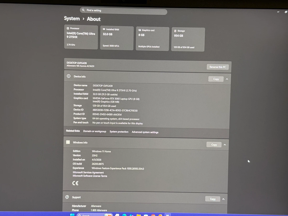 Alienware 16X Aurora 16” Gaming Laptop - photo 5
