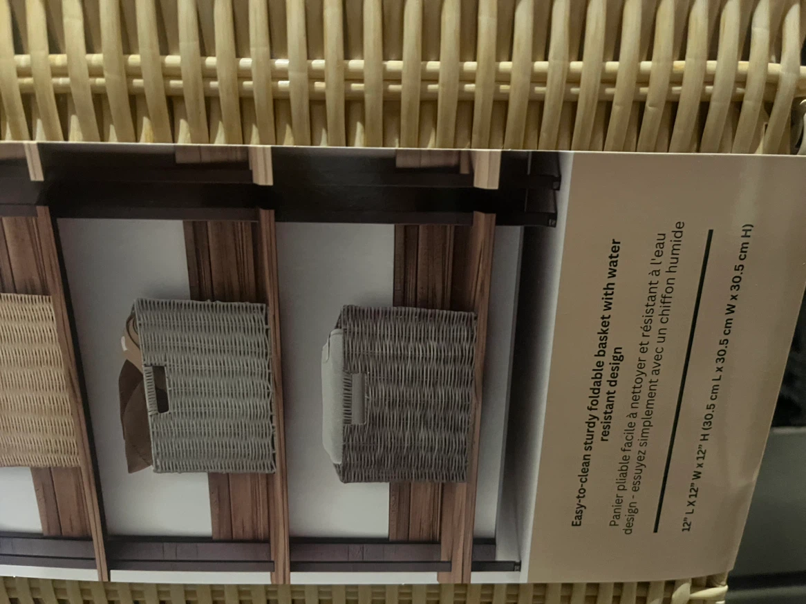 4 set Brand New DECOMOMO  Baskets (Set of 4) - 12"x12"x12" - photo 4