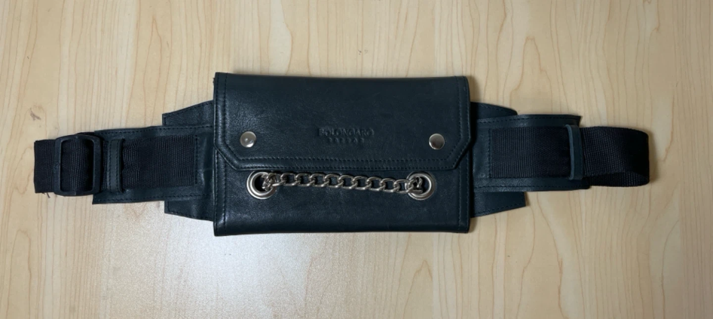 Bolongaro Trevor Black Leather Fanny Pack - photo 3