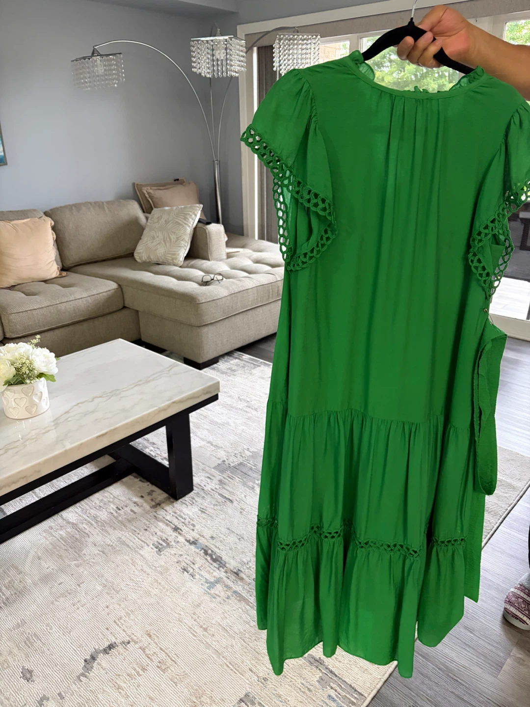 Current Air Green Midi Dress Size L - photo 2