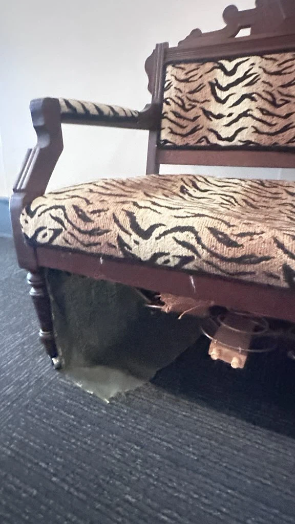 Vintage Tiger Print Accent Chair - photo 5