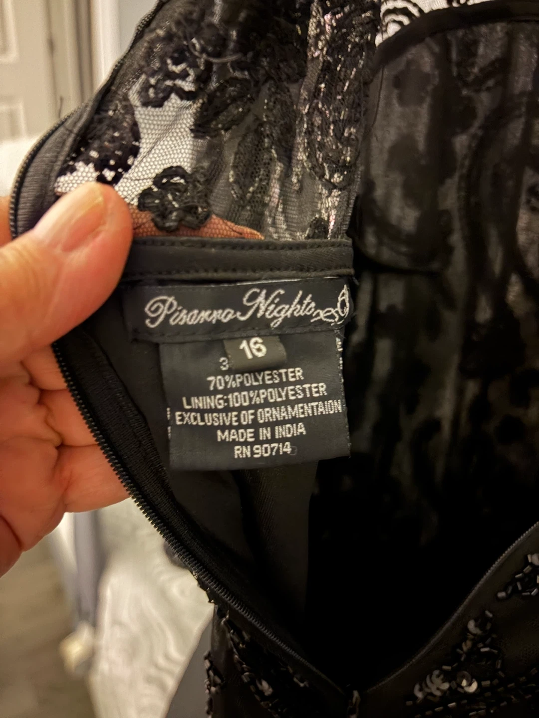 Pisarro Nights Beaded Black Gown - photo 3
