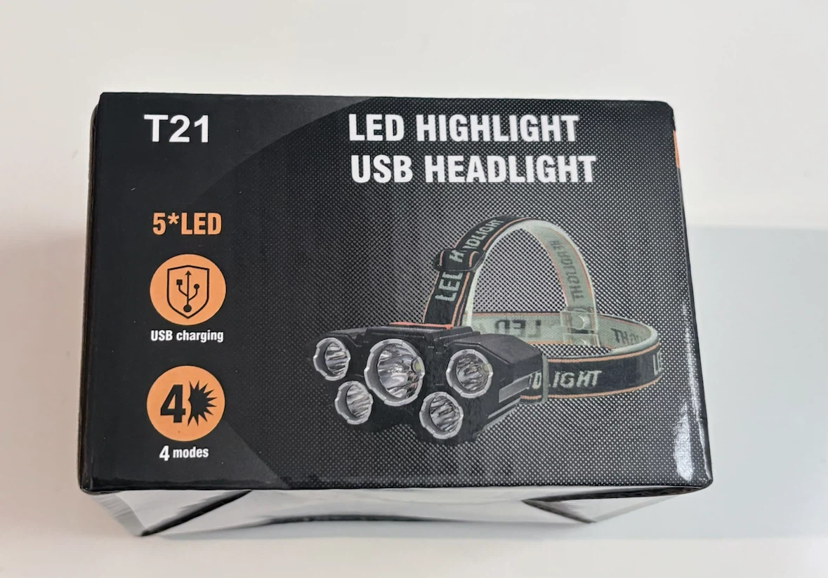 T21 LED Highlight USB Headlight