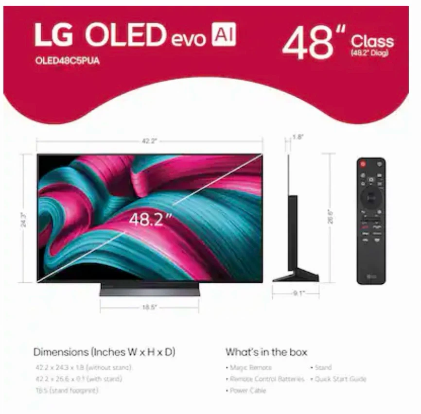 LG OLED evo AI 48" Class 4K UHD Smart TV - photo 5