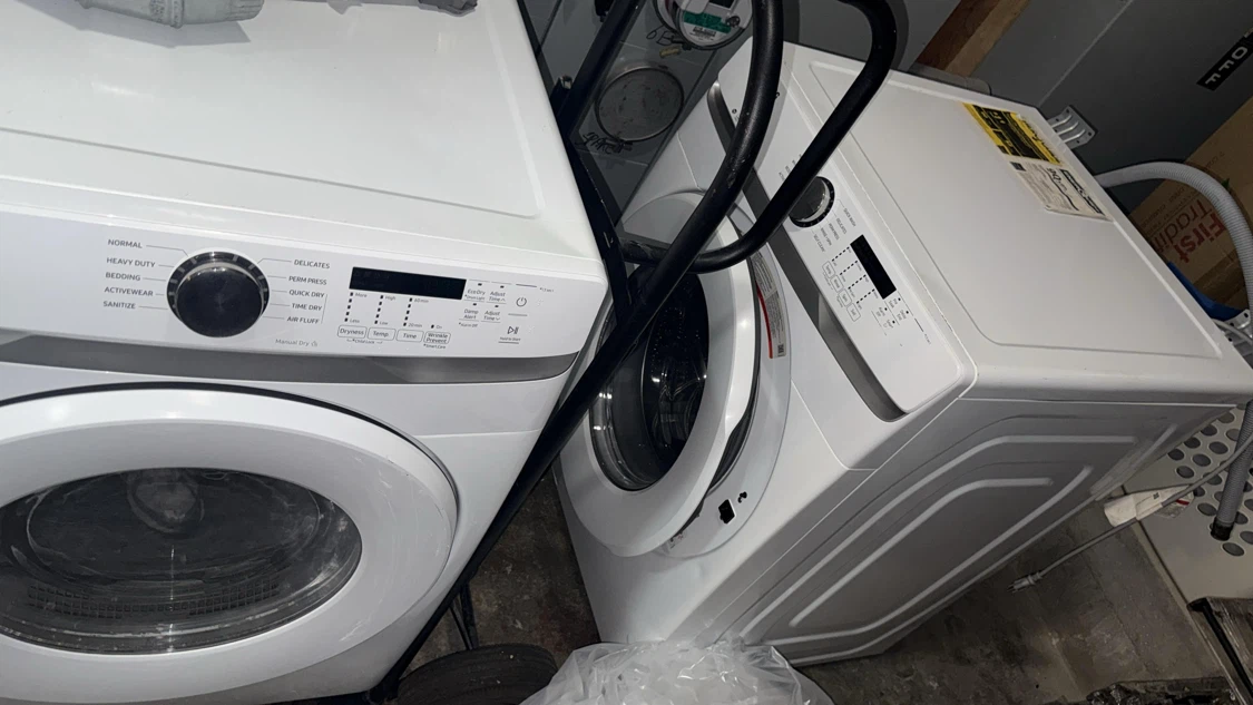 Samsung Front Load Washer & Dryer Set - photo 2