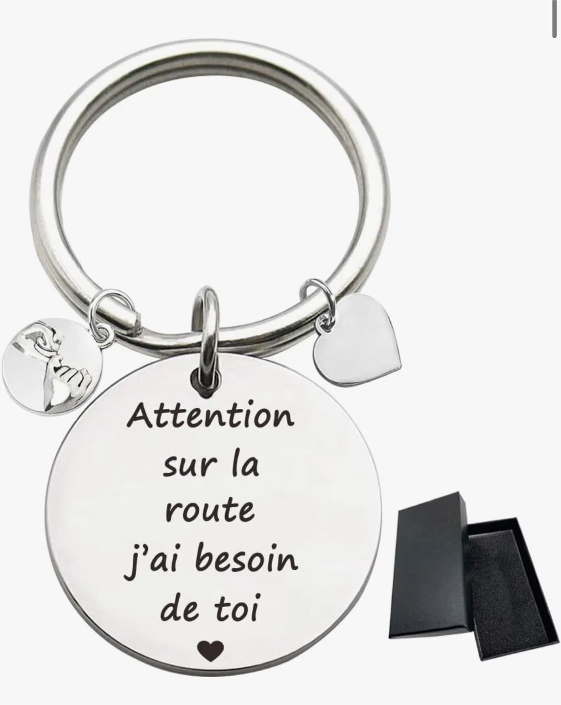 Keychain with French engraving