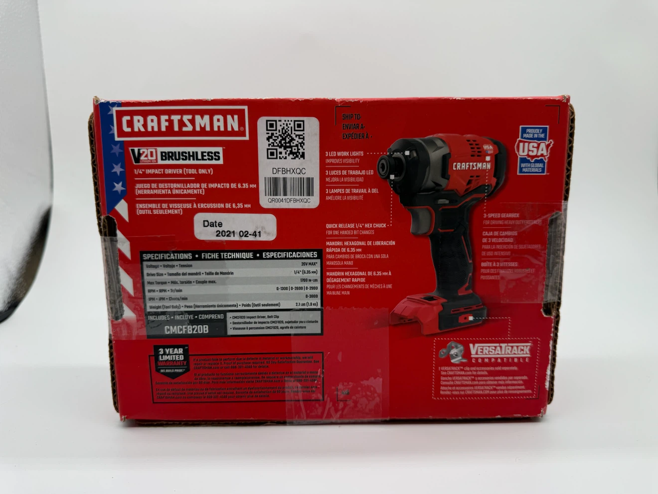 CRAFTSMAN V20 1/4-in Cordless Impact Driver 3-Speed Setting - photo 2