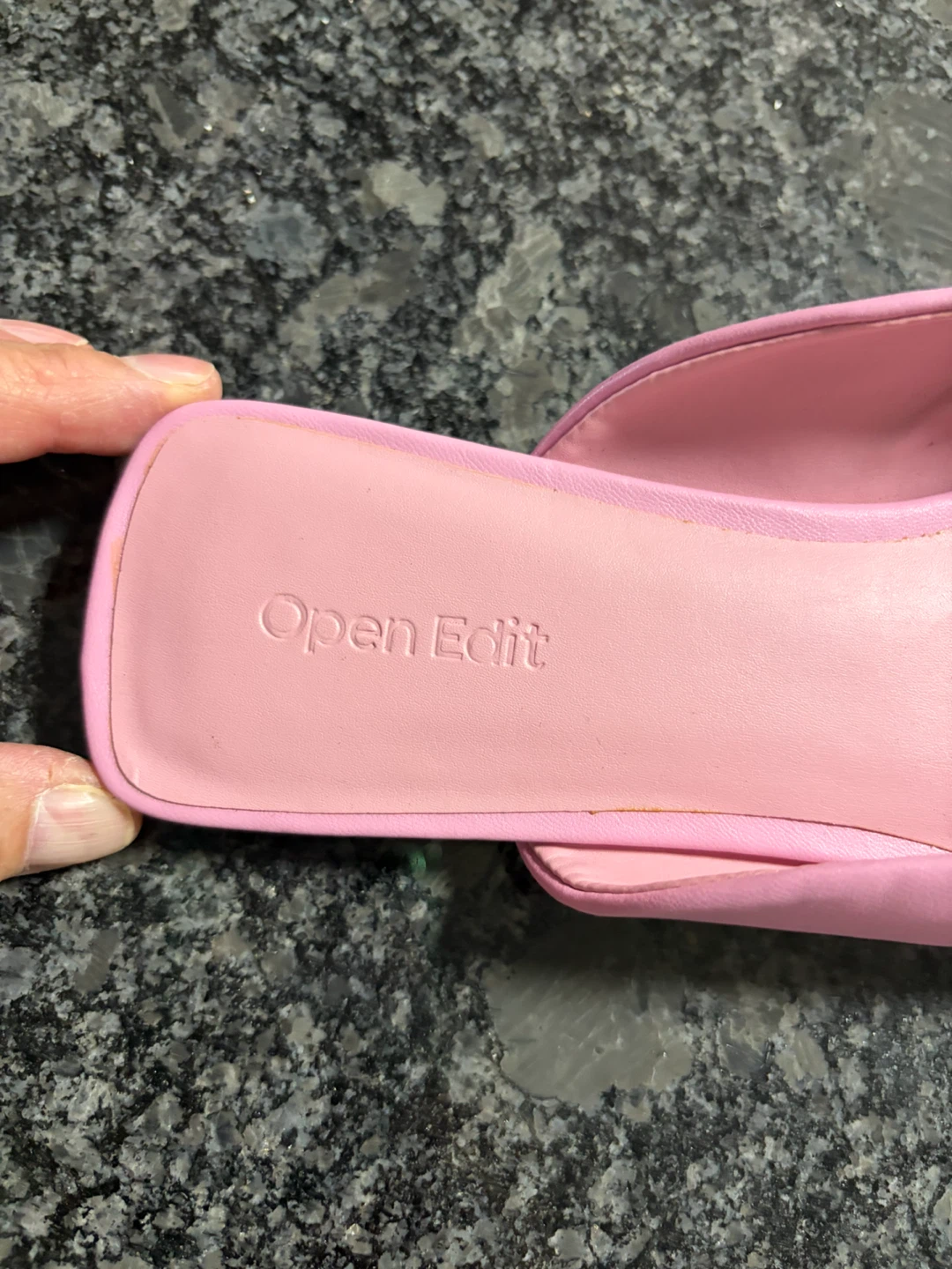 Open Edit Pink Mules with Gold Buckle - photo 2
