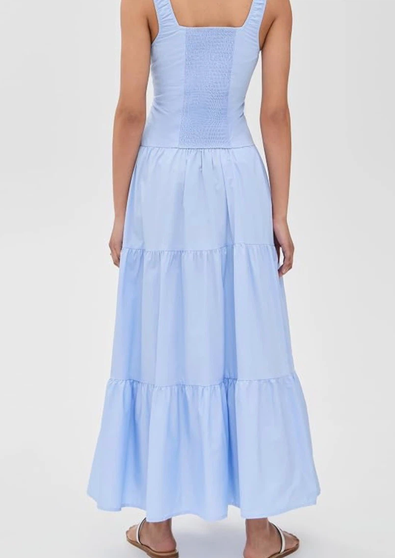 Light Blue Tiered Maxi Dress - photo 2