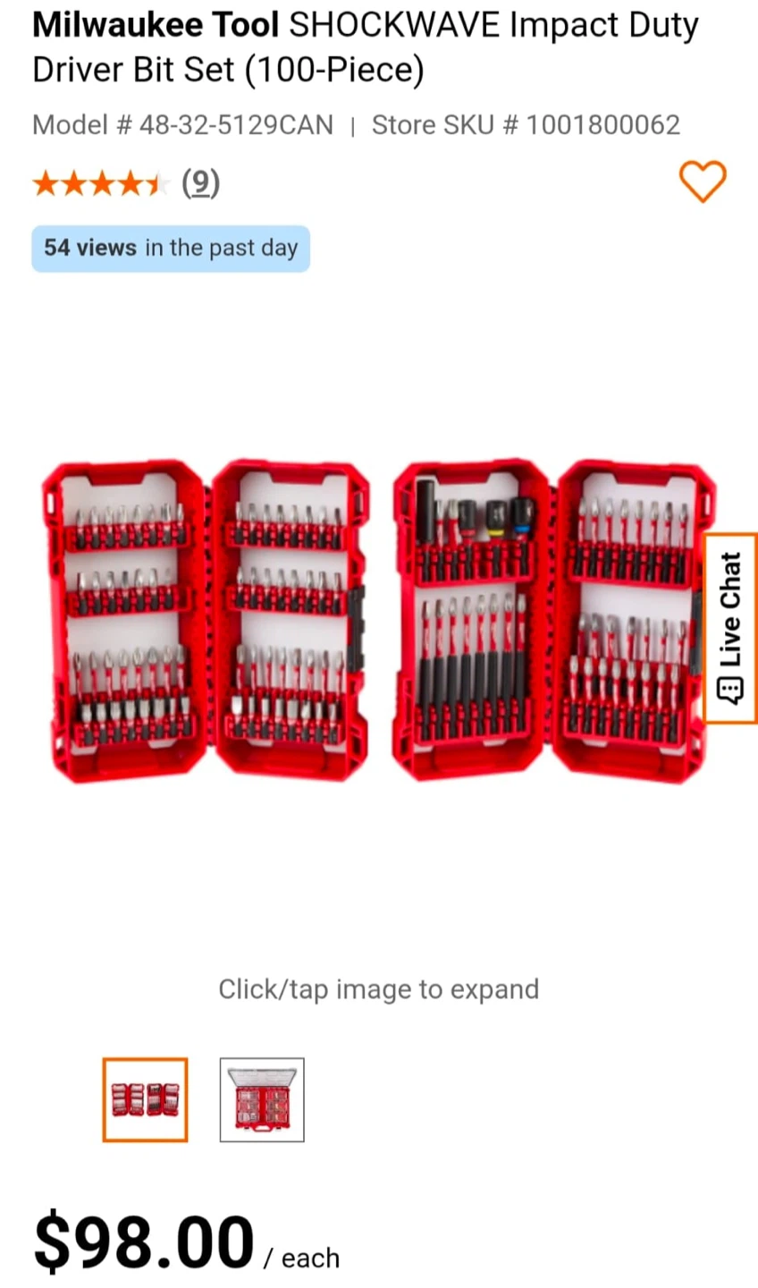 Milwaukee Tool SHOCKWAVE Impact Duty Driver Bit Set (100-Piece) - photo 2