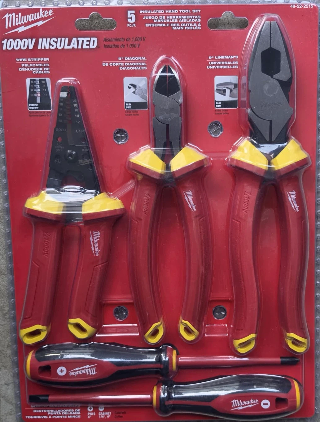 Milwaukee 5-Piece 1000V Insulated Hand Tool Set