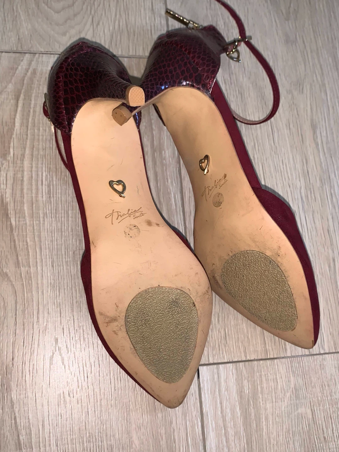 Varnished Burgundy Heels - photo 4