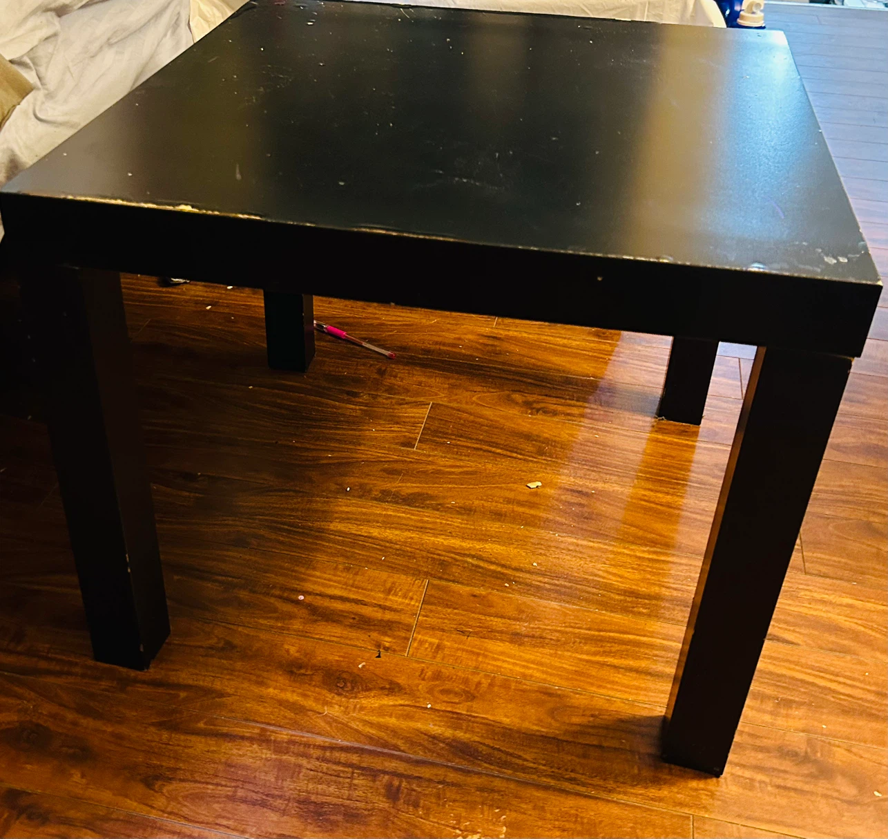 Black Square Side Table - photo 2