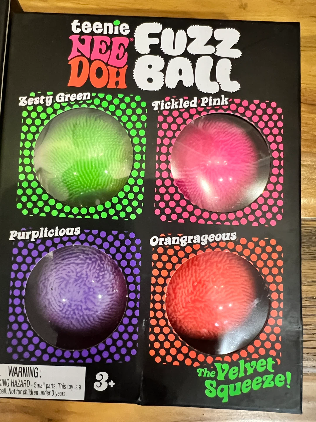 Nee Doh Teenie Fuzz Balls (4 Pack)