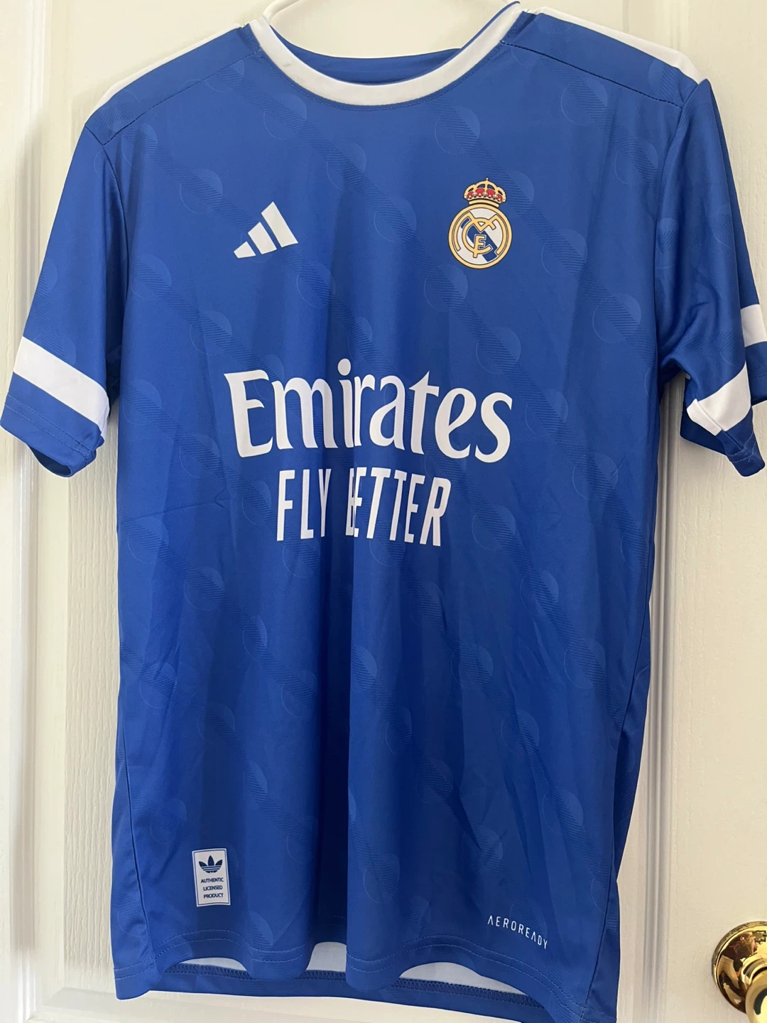 Real Madrid Jersey Mbappé #9 Blue Adidas Soccer