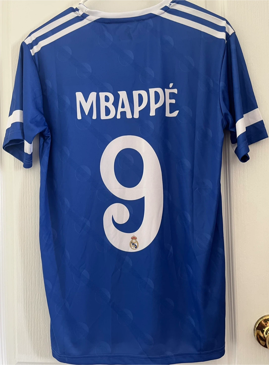 Real Madrid Jersey Mbappé #9 Blue Adidas Soccer - photo 2