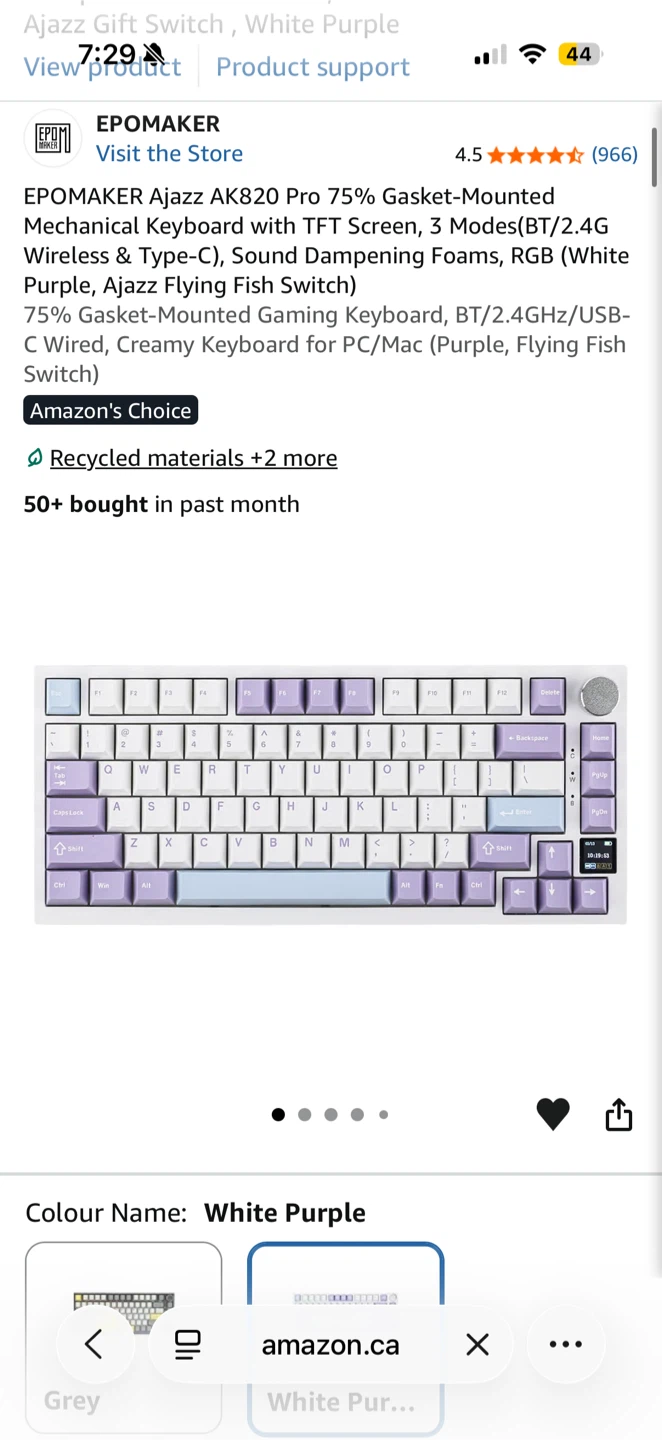 EPOMAKER Ajazz AK820 Pro Mechanical Keyboard