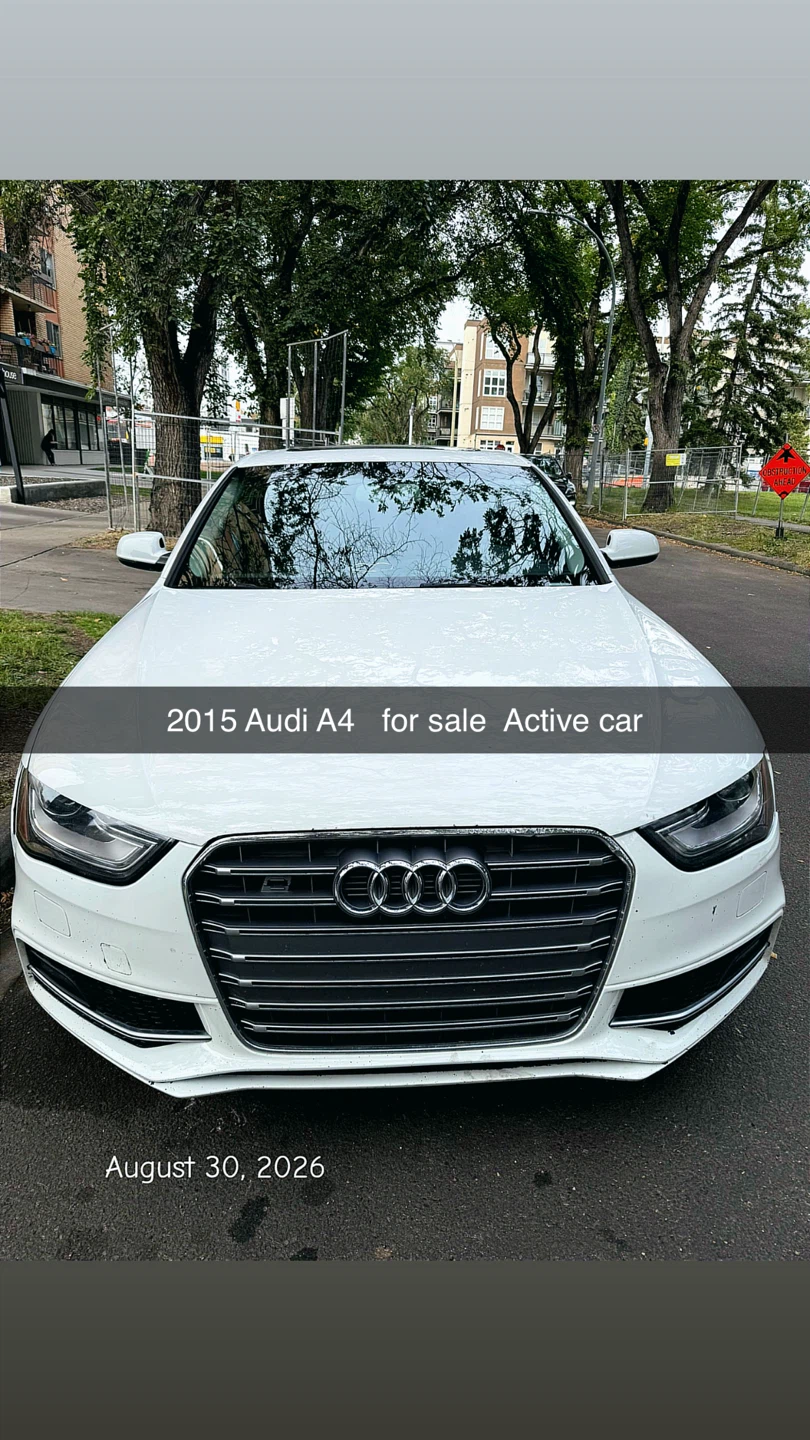 2015 White Audi A4 TFSI Quattro