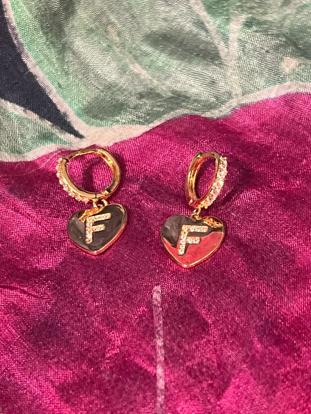 Gold tone Heart Earrings - photo 3