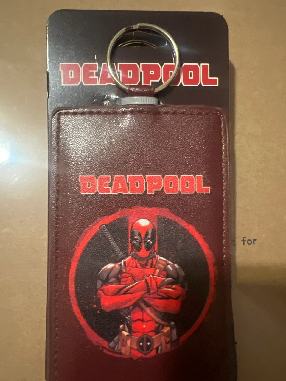 Deadpool Luggage Tag and Keychain Set