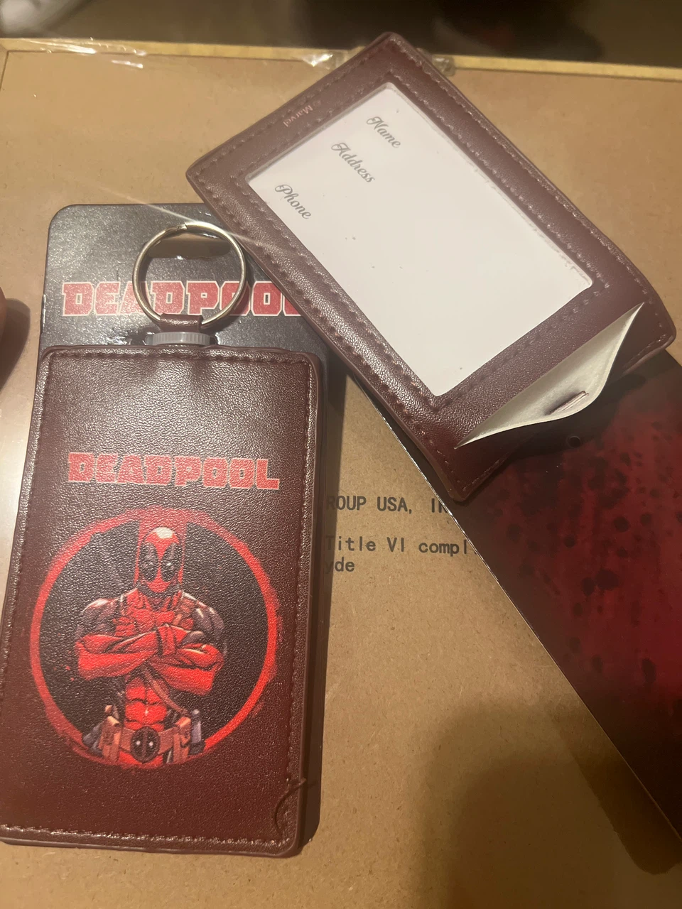 Deadpool Luggage Tag and Keychain Set - photo 2