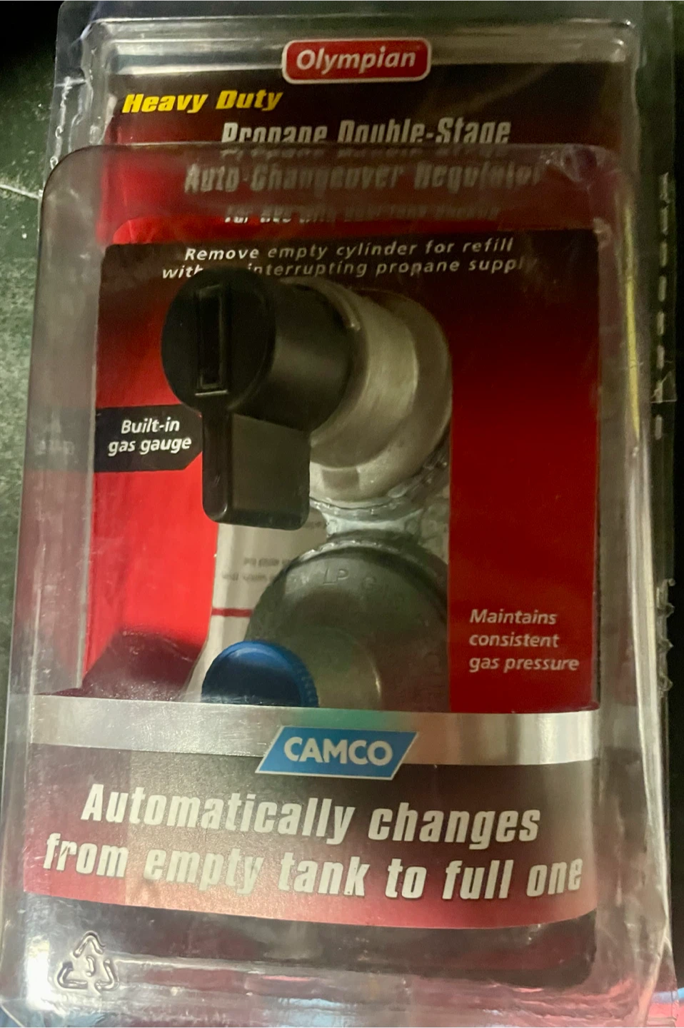 Camco Olympian Propane Double-Stage Auto-Changeover Regulator