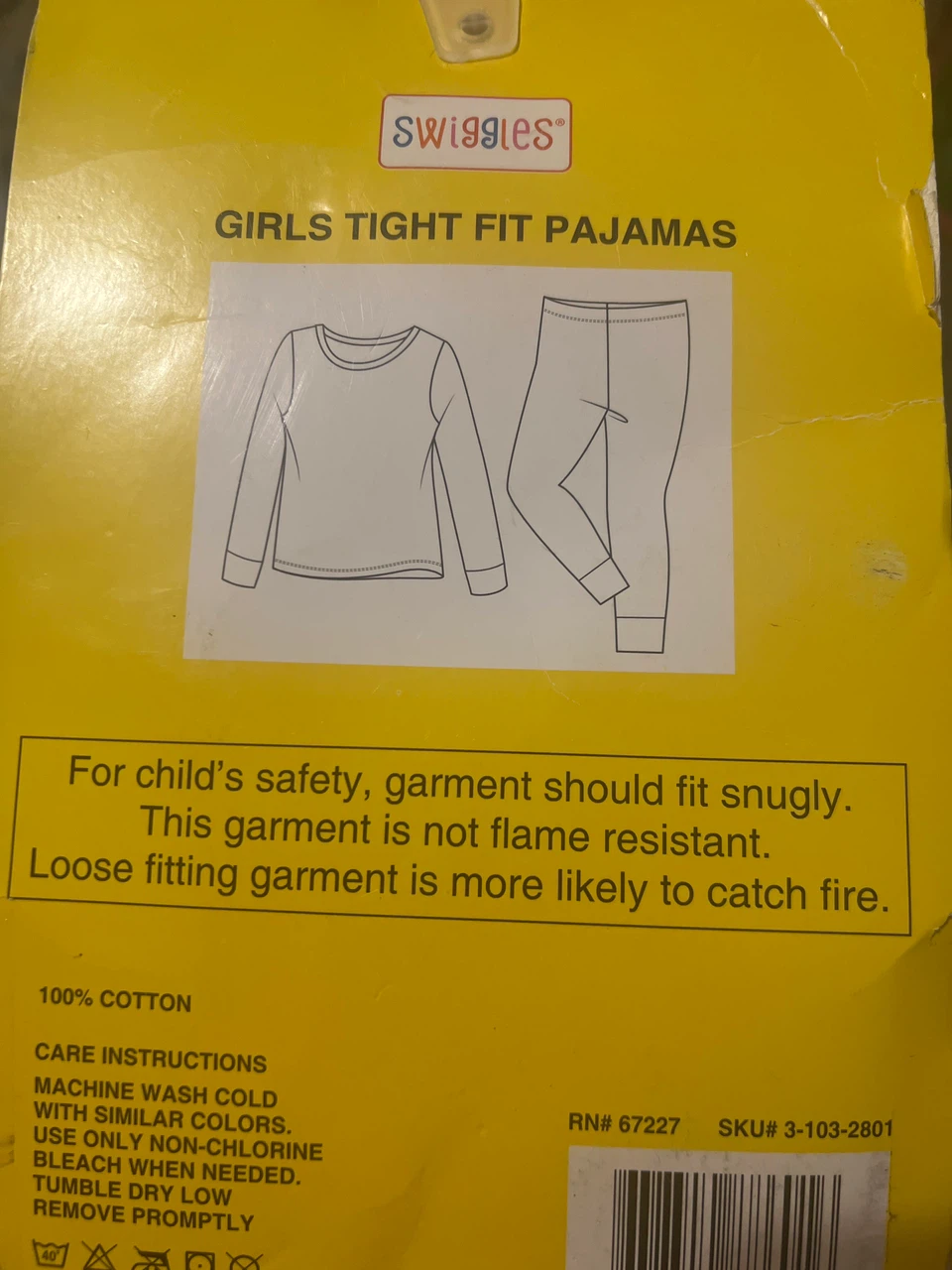 Swiggles Girls Tight Fit Pajamas Size 18M Unicorn Print - photo 2