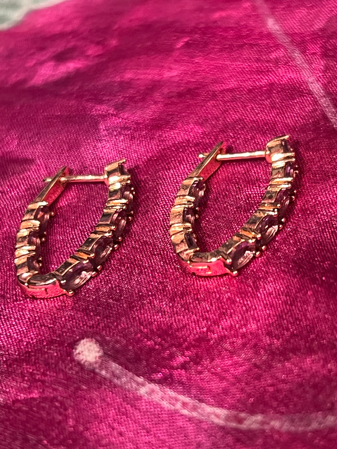 Rose Gold Tone Hoop Earrings - photo 3