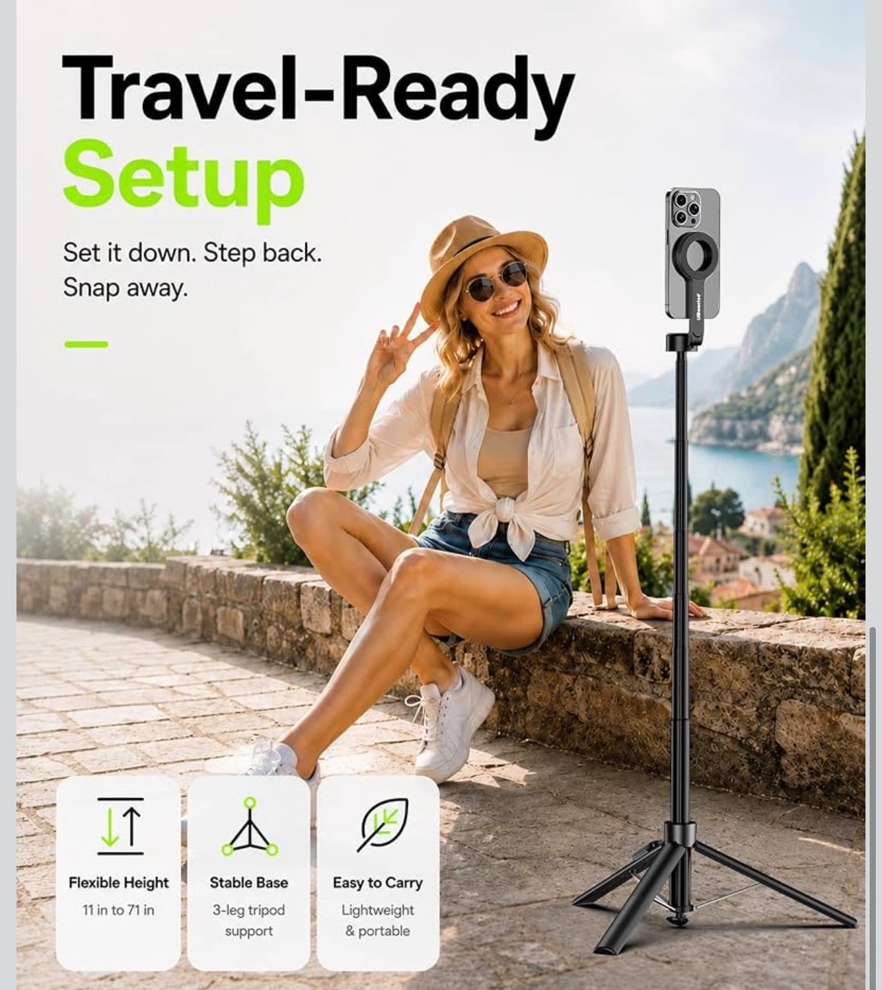 Tripod with Detachable Remote and Magnetic Mount - photo 4