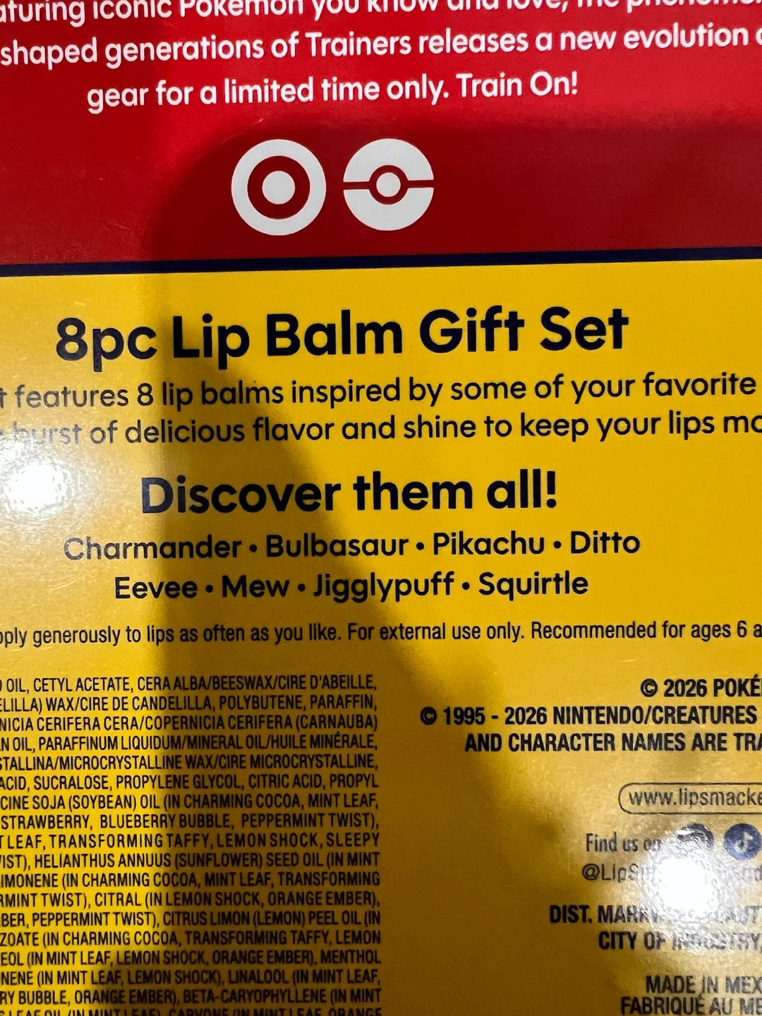 Lip Smacker 8pc Pokémon Lip Balm Gift Set - photo 3