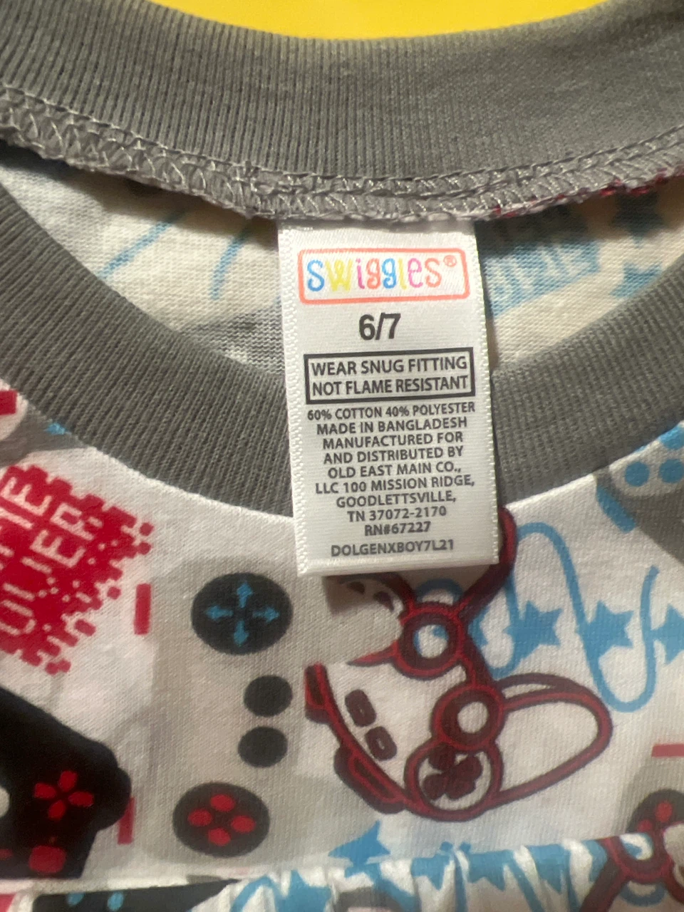 Swiggles Boys Size 6/7 "Game Over" Pajamas - photo 2