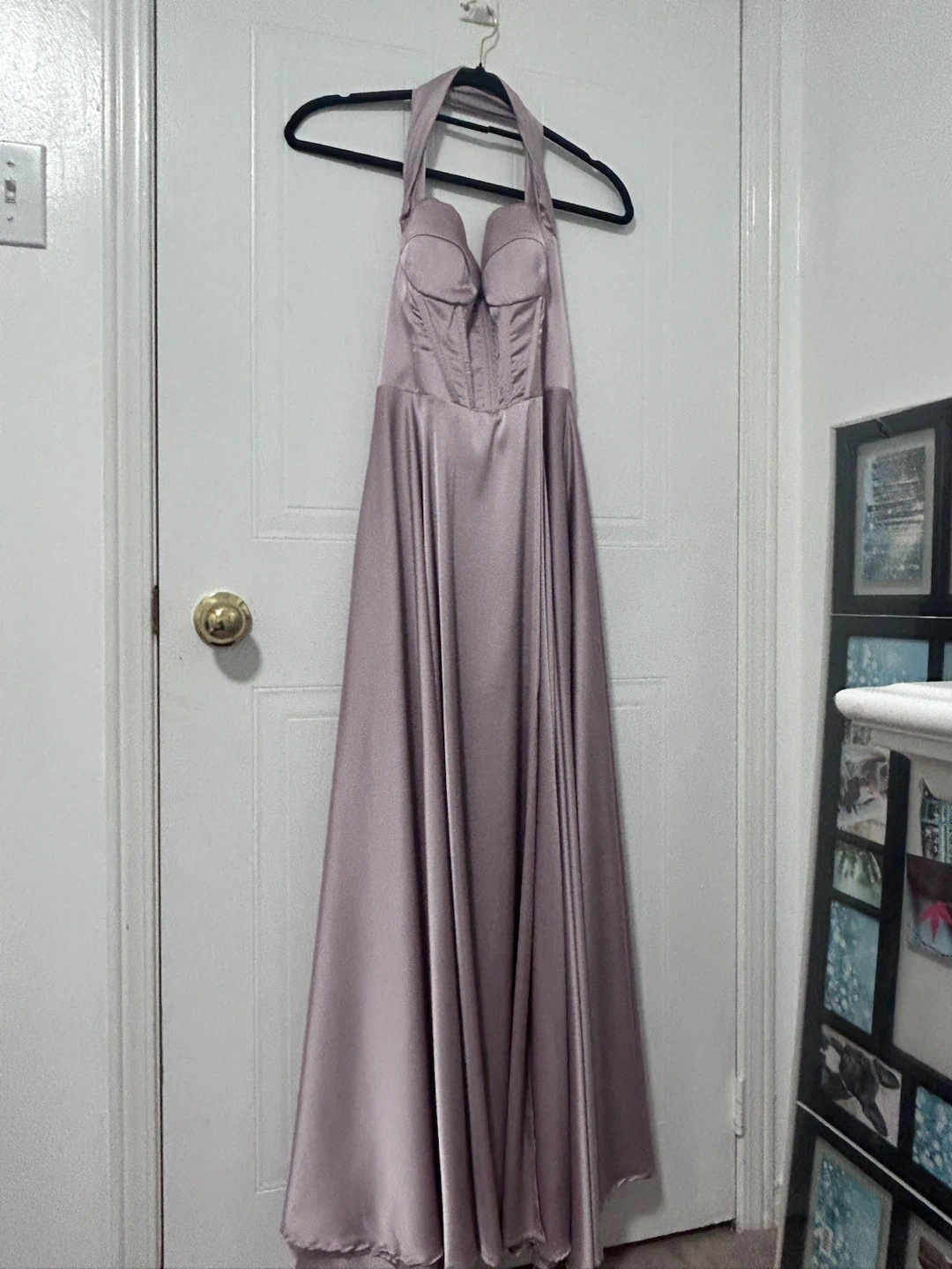 Satin Halter Maxi Dress - photo 2