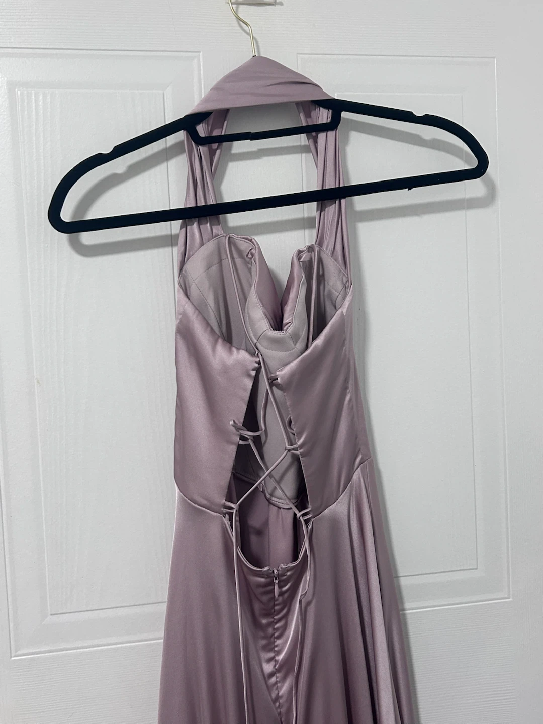 Satin Halter Maxi Dress - photo 3