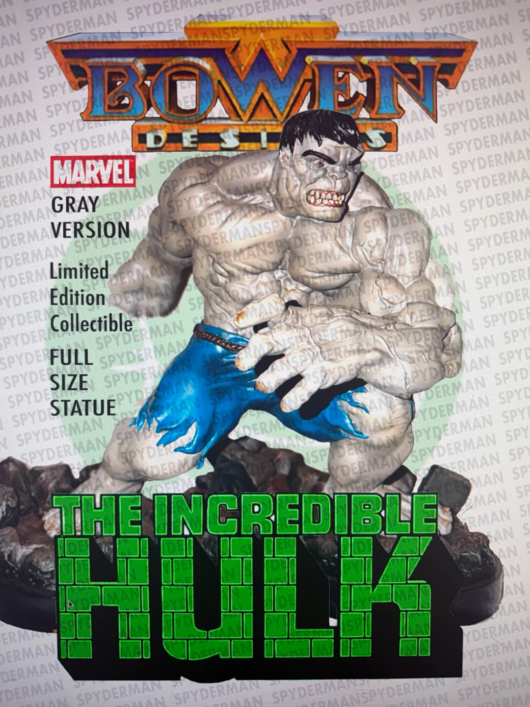 Bowen Designs Incredible Hulk Gray Vers Limited Edition Statue