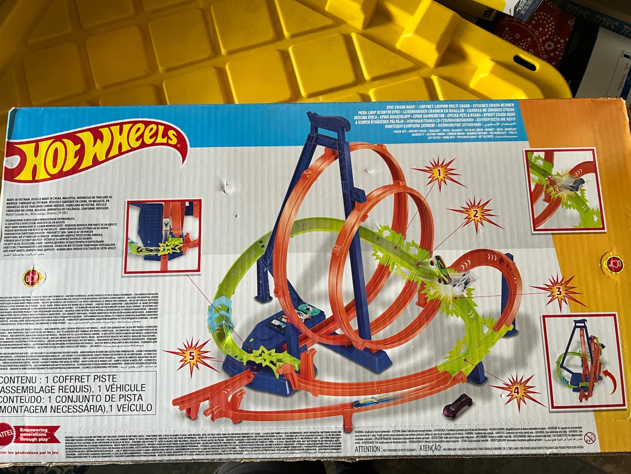 Hot Wheels Stunt Tracks Epic Crash Dash Playset - photo 3