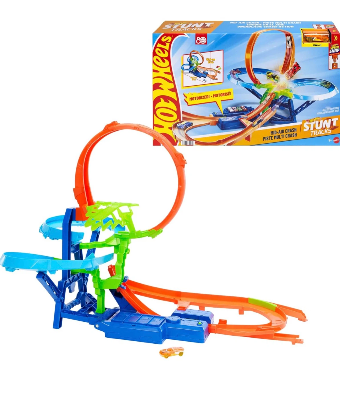 Hot Wheels Stunt Tracks Epic Crash Dash Playset - photo 4