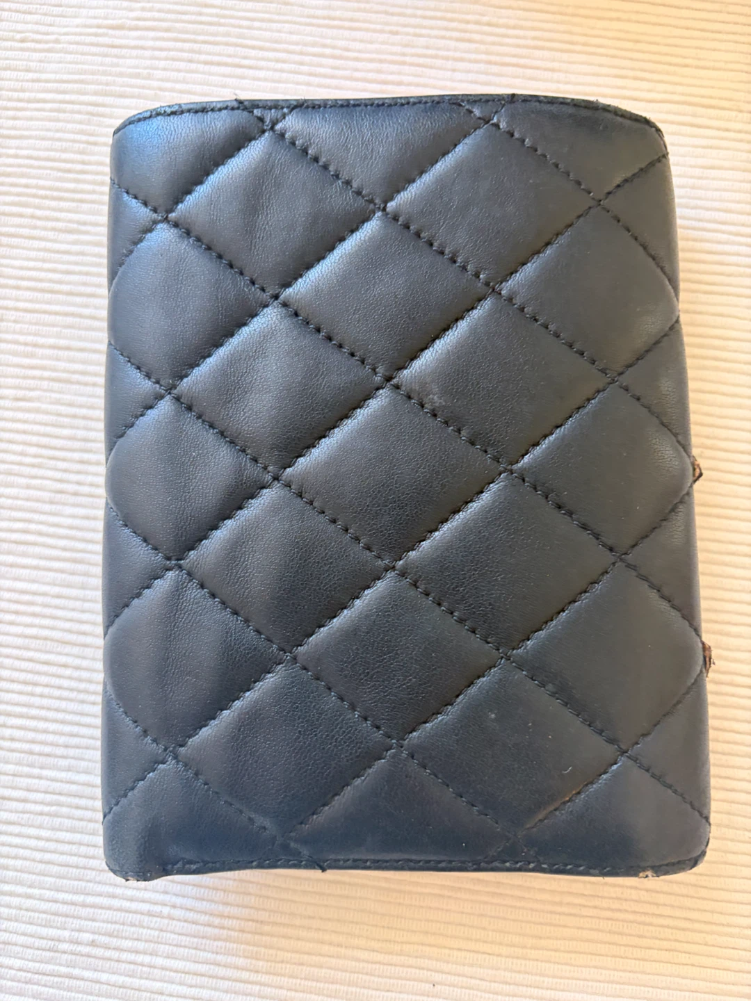 CHANEL Black Quilted Leather Tri-Fold Wallet - photo 2