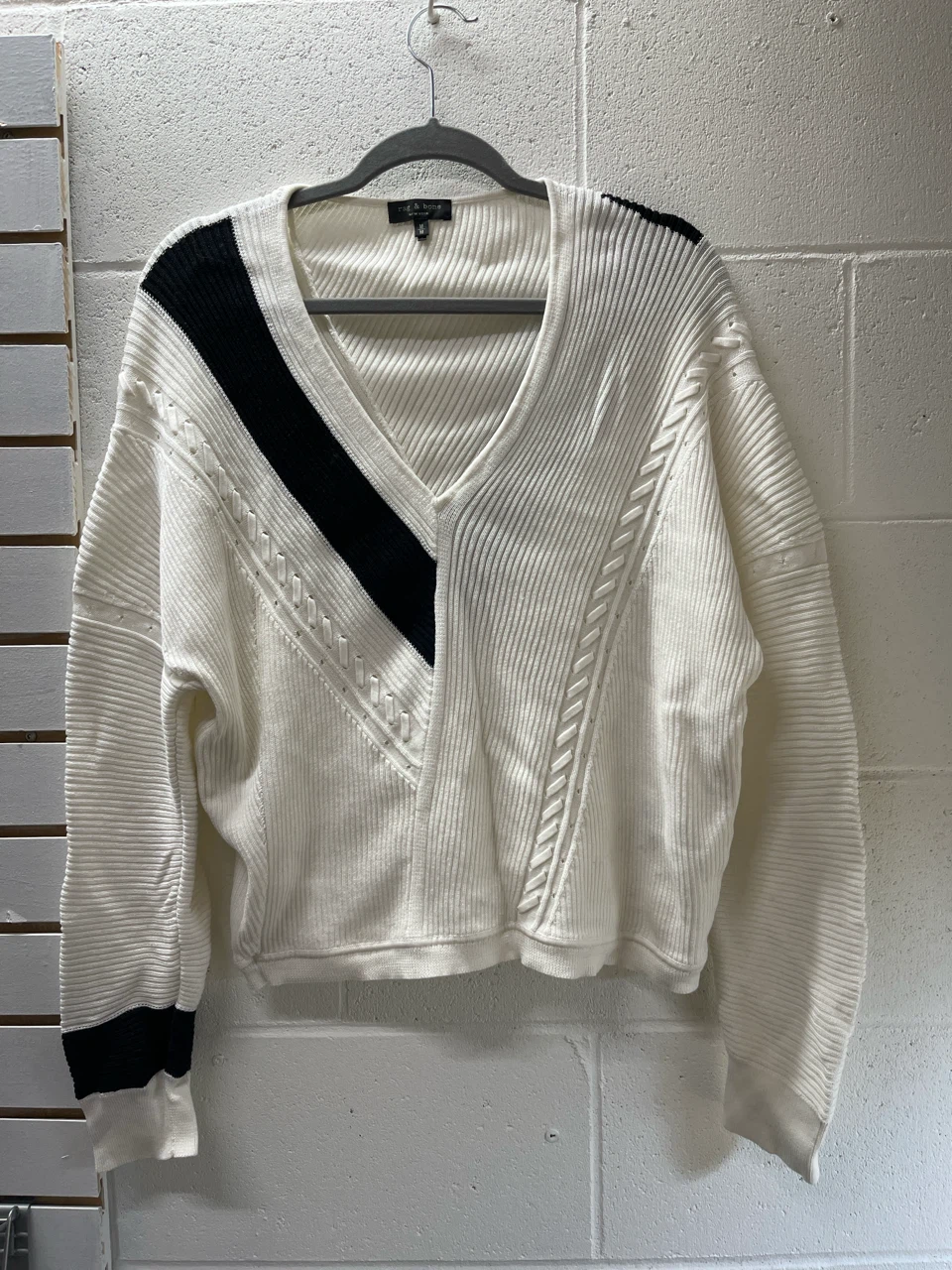 Rag & Bone White Knit Sweater