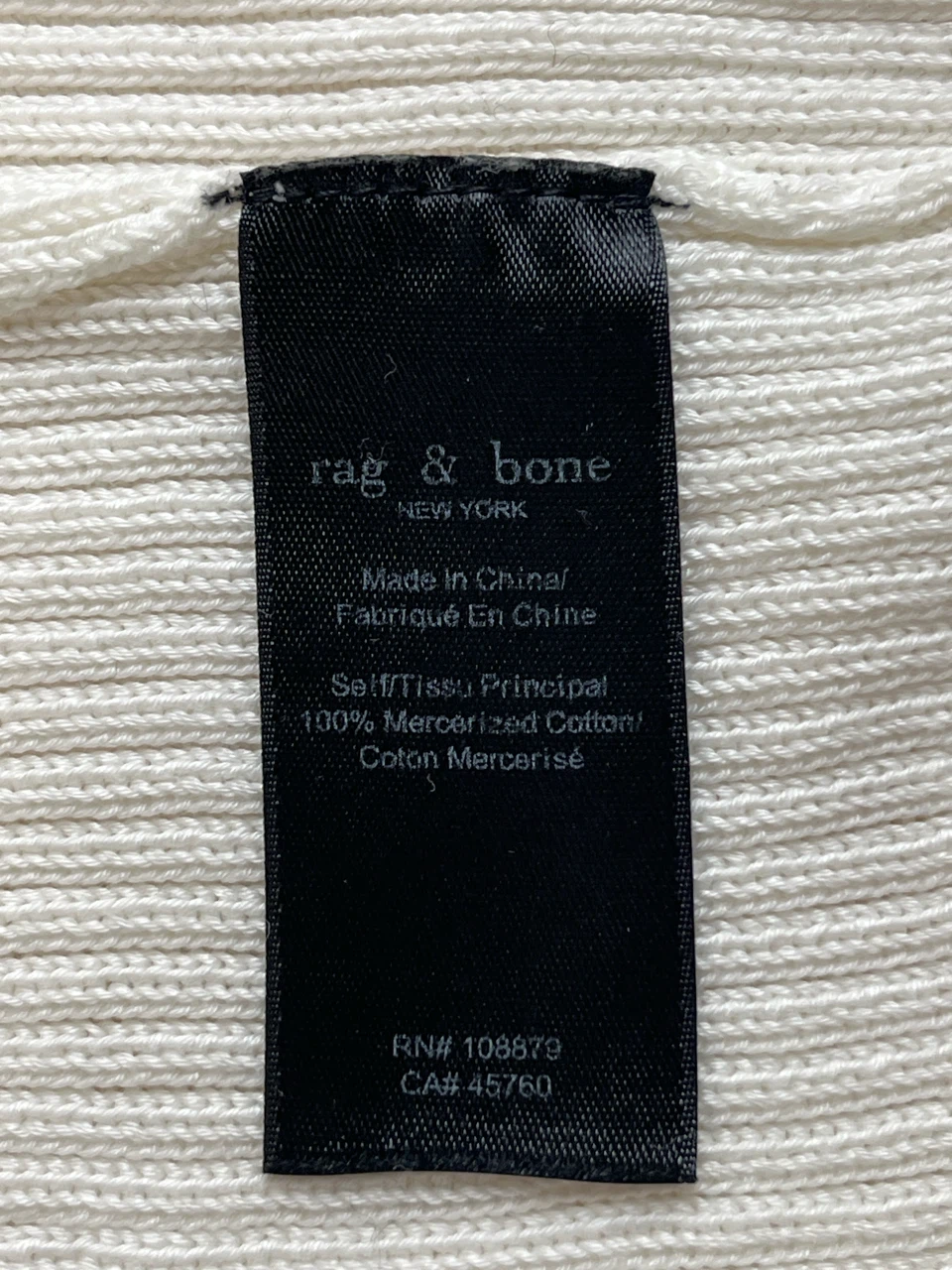 Rag & Bone White Knit Sweater - photo 4