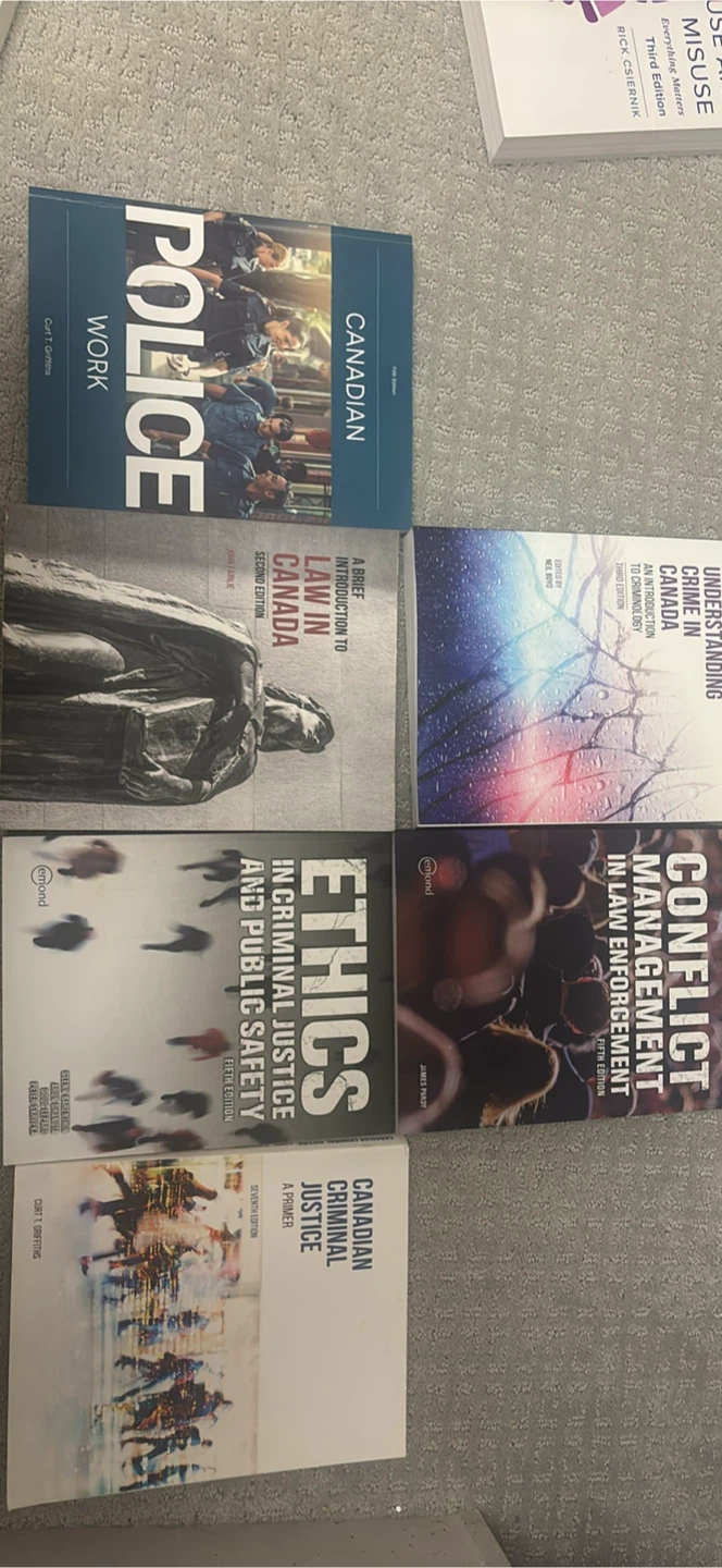 Canadian Criminal Justice Books - Various Titles