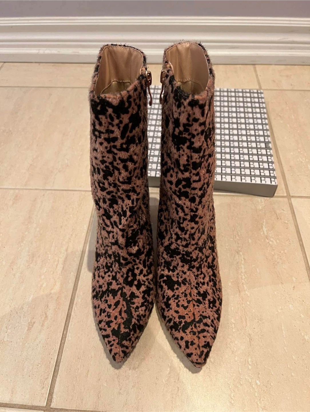 Women's Leopard Print Ankle Boots - photo 2