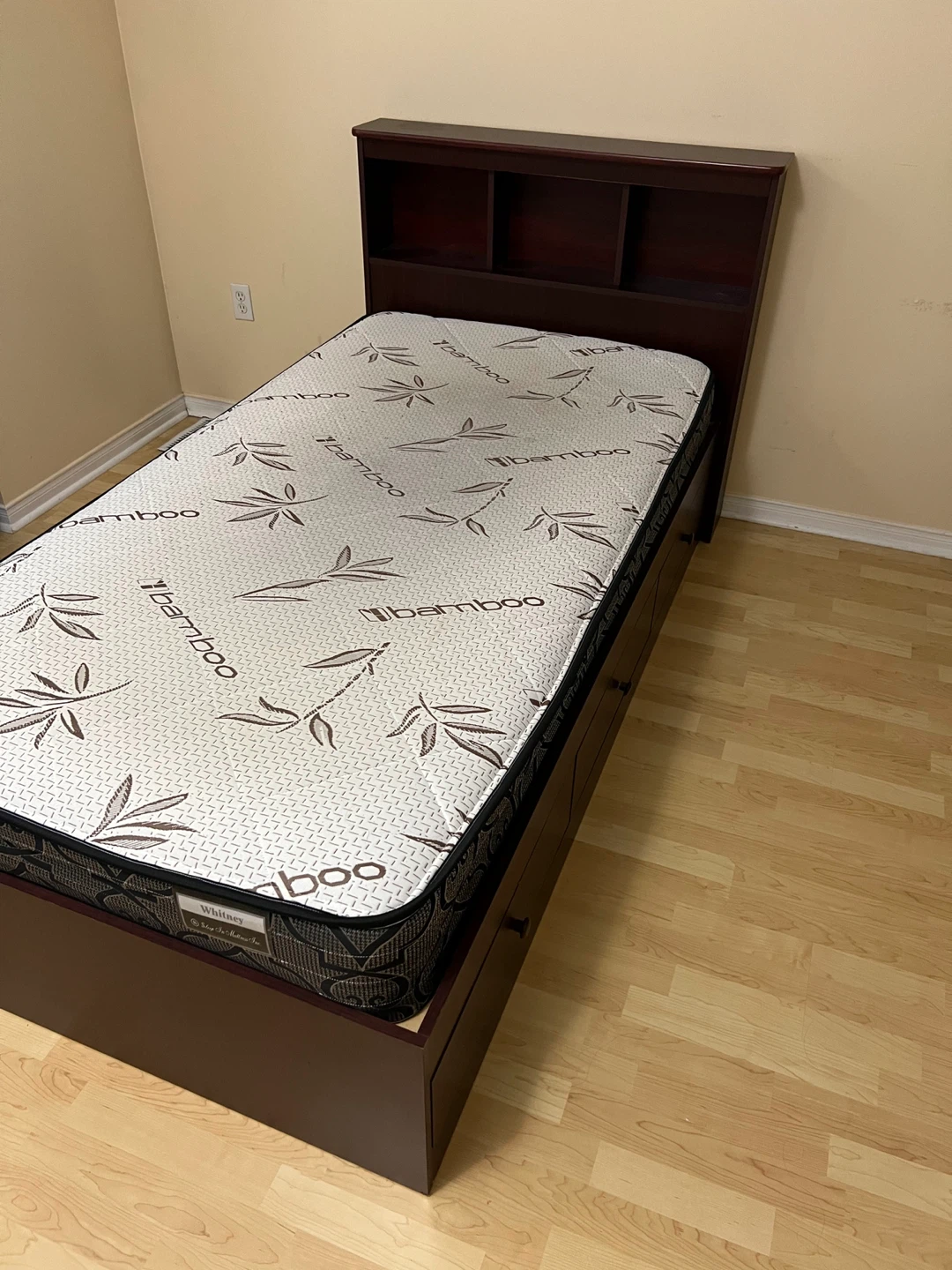 Whitney Twin Mattress and Bed Frame with Headboard - photo 4