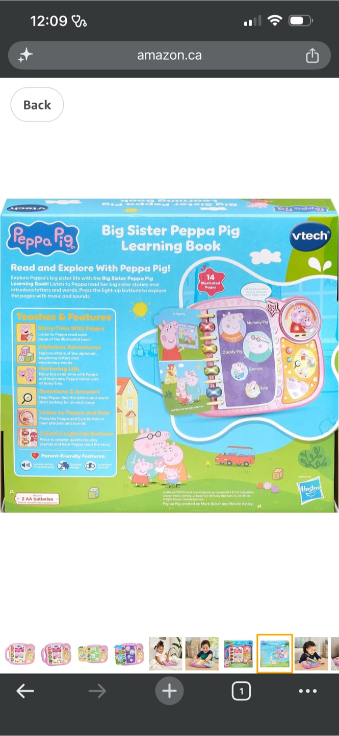 VTech Peppa Pig Big Sister Peppa Pig Learning Book - photo 2