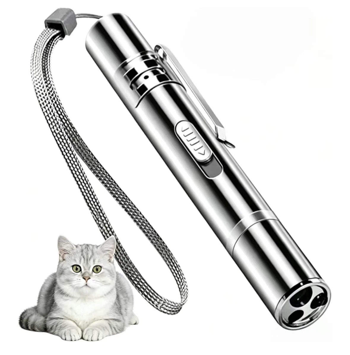 Interactive Cat Accessory USB Rechargeable 7 LED Patterns