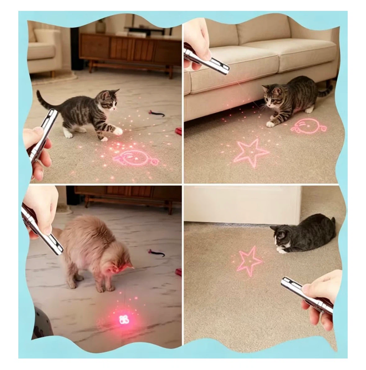 Interactive Cat Accessory USB Rechargeable 7 LED Patterns - photo 3