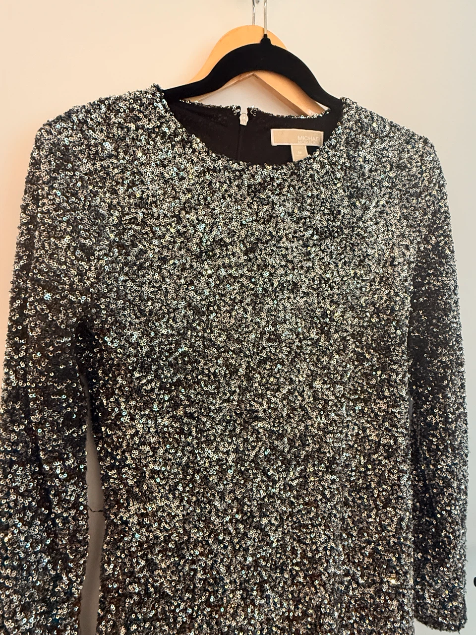 Michael Kors Sequin Long Sleeve Dress Size M - photo 3