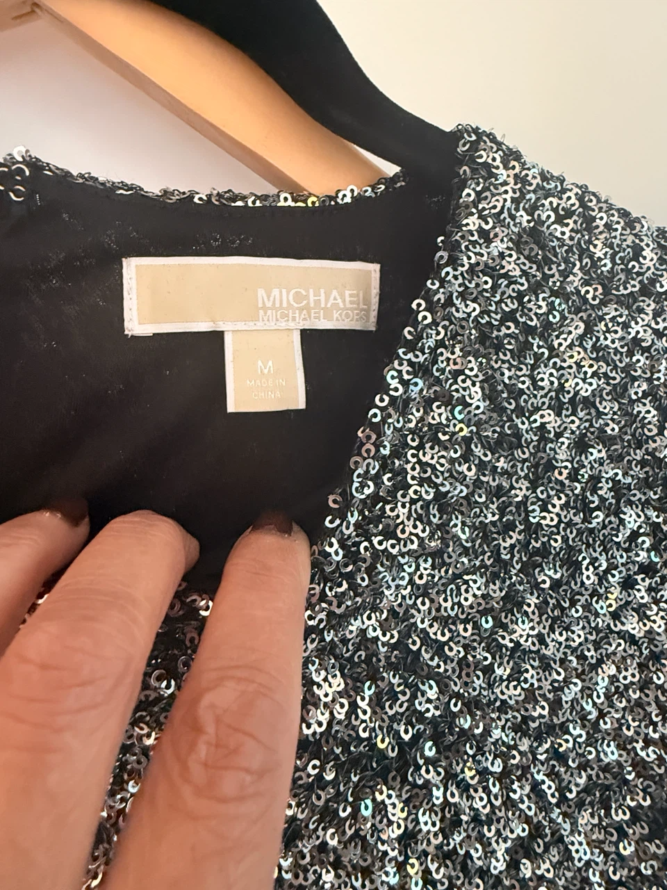 Michael Kors Sequin Long Sleeve Dress Size M - photo 5