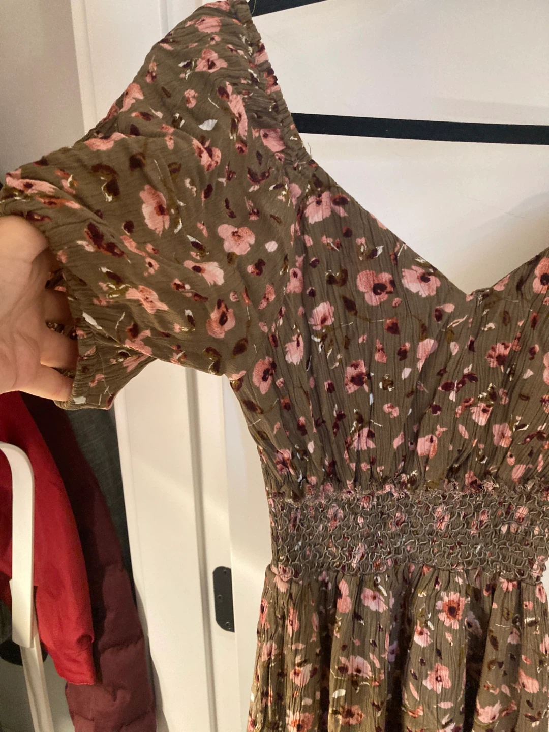 Devoted Floral Print Smocked Dress - photo 3